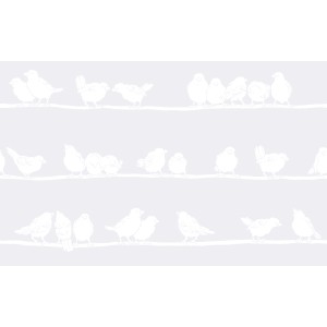 d-c-fix Staticfolie Filippa, transparente Klebefolie mit Vogelmotiven für Fenster und Glasflächen.