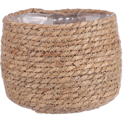 Mica Decorations Jorck Cesto rotondo Marrone chiaro Ø 18 cm / altezza 15 cm