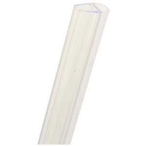 Sanicomfort Duschtürdichtung transparent, 2m, mit Rundlippe für Wandanschluss. Ideal für 6-8mm Glas, schützt vor Spritzwasser.