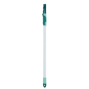 Manico telescopico Leifheit, grigio, estensibile da 75 a 135 cm, per dispositivi di pulizia.