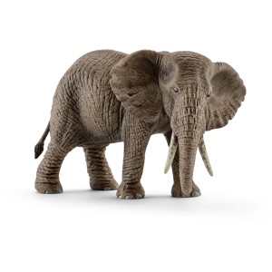 Detailgetreue Schleich Wild Life Afrikanische Elefantenkuh, braun.