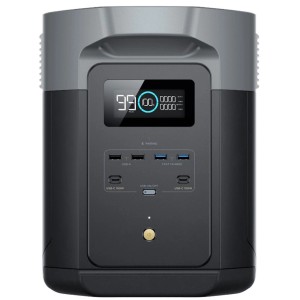 EcoFlow Delta 2 Max Powerstation (version CH) avec capacité de 2048 Wh. Générateur portable pour camping et alimentation de secours.