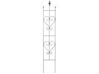 Rank-Spalier Herz Schwarz 120 x 20 cm