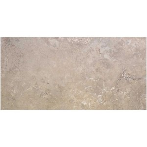 Piastrella in gres porcellanato Vabene Travertino Crema, 60x120 cm, effetto travertino.
