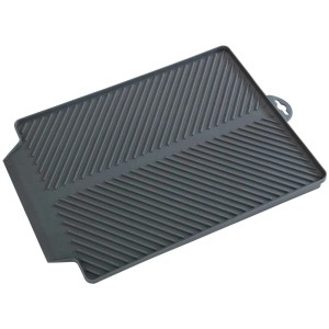 Scolapiatti Linea grigio (40x30 cm) in plastica con superficie inclinata per utensili da cucina.