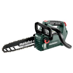 Tronçonneuse sans fil Metabo MS 18 LTX BL 25 vert-noir. Scie 18V puissante pour l'entretien des arbres et du jardin.