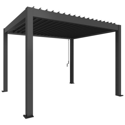 Biohort Pergola dunkelgrau-metallic 3,5 x 3 m
