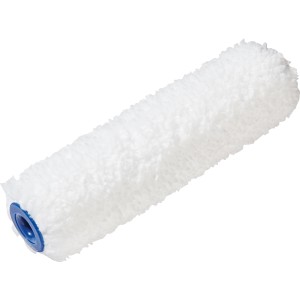 LUX Lasurroller, 10 cm, Mikrofaser, weiß, für glatte Flächen.