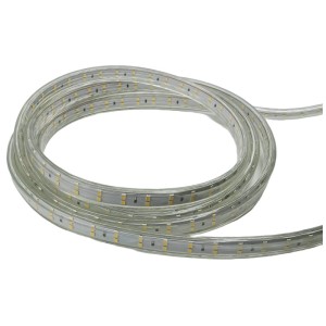 Schönenberger LED-Lichtband, 50m Rolle, transparentes PVC, für Innen- und Aussenbereiche.