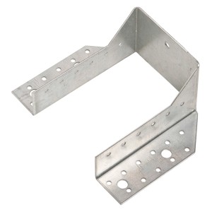 Sabot de solive type A, 100x140 mm, galvanisé, pour connecteurs bois et fixation sécurisée.