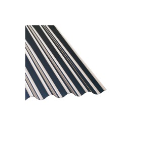 Lastra acrilica trasparente Sinus 76/18, 2000x1045 mm, spessore 1,5 mm per coperture in plastica.