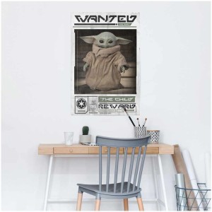 Maxiposter Star Wars The Mandalorian – Wanted: The Child, 61x91,5 cm. Poster mit Baby Yoda.