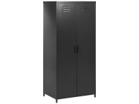 Beliani Garderobenschrank Varna Metall Schwarz (HxBxT) 171 x 76 x 50 cm Beliani Garderobenschrank Varna Metall Schwarz (HxBxT) 171 x 76 x 50 cm