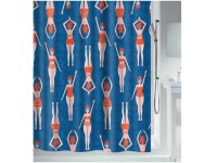 Spirella Duschvorhang Baigneuses Polyester Blau-Rot 120 x 200 cm Spirella Duschvorhang Baigneuses Polyester Blau-Rot 120 x 200 cm