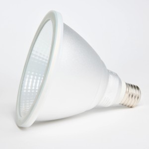 Primo piano di una lampada LED Venso E27 da 15W per piante da interno.