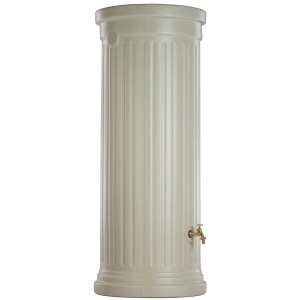 Serbatoio acqua piovana Garantia 500 l, beige sabbia, a colonna con rubinetto in ottone (venduto separatamente).