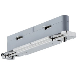 Connecteur Urail rigide de Paulmann pour systèmes de rails en argent.