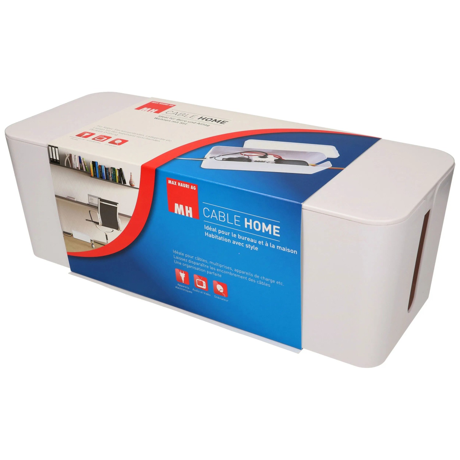 Kabelbox-Set Weiss gross (HxBxT) 155 x 138 x 400 mm kaufen bei OBI
