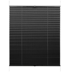 Gardinia Store plissé Concept Lumière du jour Noir, 80x210 cm, pour fenêtre, réglable.