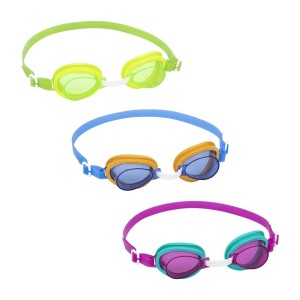 Lunettes de natation Bestway Aqua Burst, couleurs assorties, 3 ans et +, avec protection UV pour enfants.