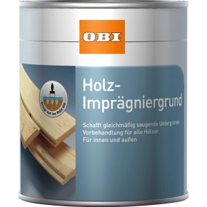 Dose OBI Holz-Imprägniergrund Transparent 375ml für Innen & Außen.
