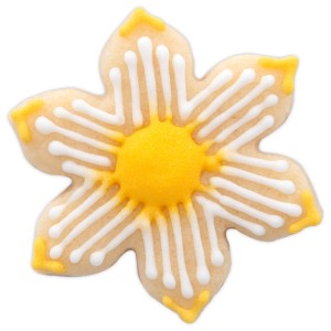 Narzissen Ausstecher aus Edelstahl, 4,5 cm, ideal für Plätzchen und Bastelarbeiten.