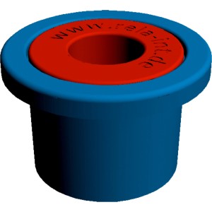 baliv Set di 2 fermi per sedile WC, accessori per sedili WC, manicotto rosso e blu