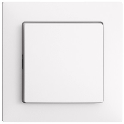 Feller Drucktaster EdizioDue A/R Einsatz + Frontplatte Weiss