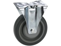 Doerner + Helmer Transport-Bockrolle Stahl verzinkt Ø 10 cm / Höhe 12,8 cm