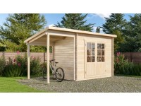 Carlsson Holz-Gartenhaus Pultdach Druckimprägniert 430 cm x 174 cm