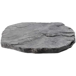 Pas japonais Nativa aux nuances de gris, env. 56x42 cm, épaisseur 4 cm. Antidérapant et résistant aux intempéries.