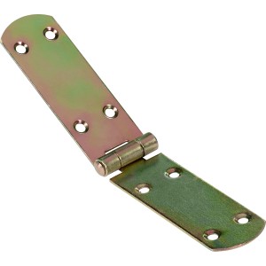 Cerniera francese zincata gialla, 200x35 mm, per collegamenti mobili.