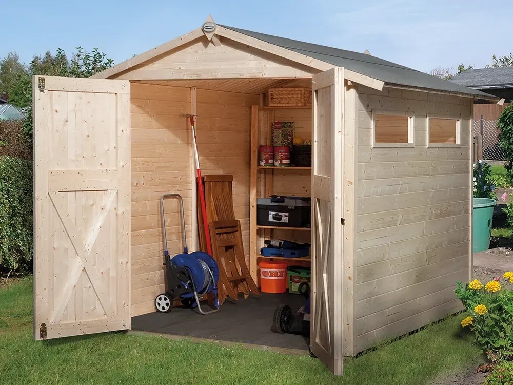 OBI Outdoor Living Holz-Gartenhaus Kompakt Satteldach 198 cm x 273 cm kaufen bei OBI