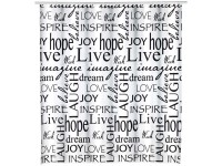 Wenko Duschvorhang Live Peva 180 x 200 cm