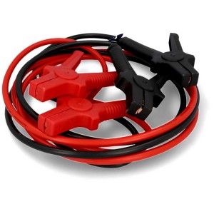 Cavi di avviamento Cartrend Alu-Cu DIN25, 350 Amp, con pinze rosse e nere.