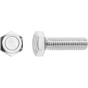 Vis à métaux LUX M8 x 20 mm, inox, filetage total, 50 pièces