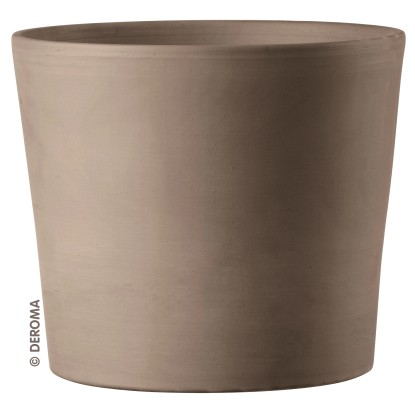 Deroma Pflanztopf Vaso Cilindrico Terracotta Graphitfarben Ø 25 cm