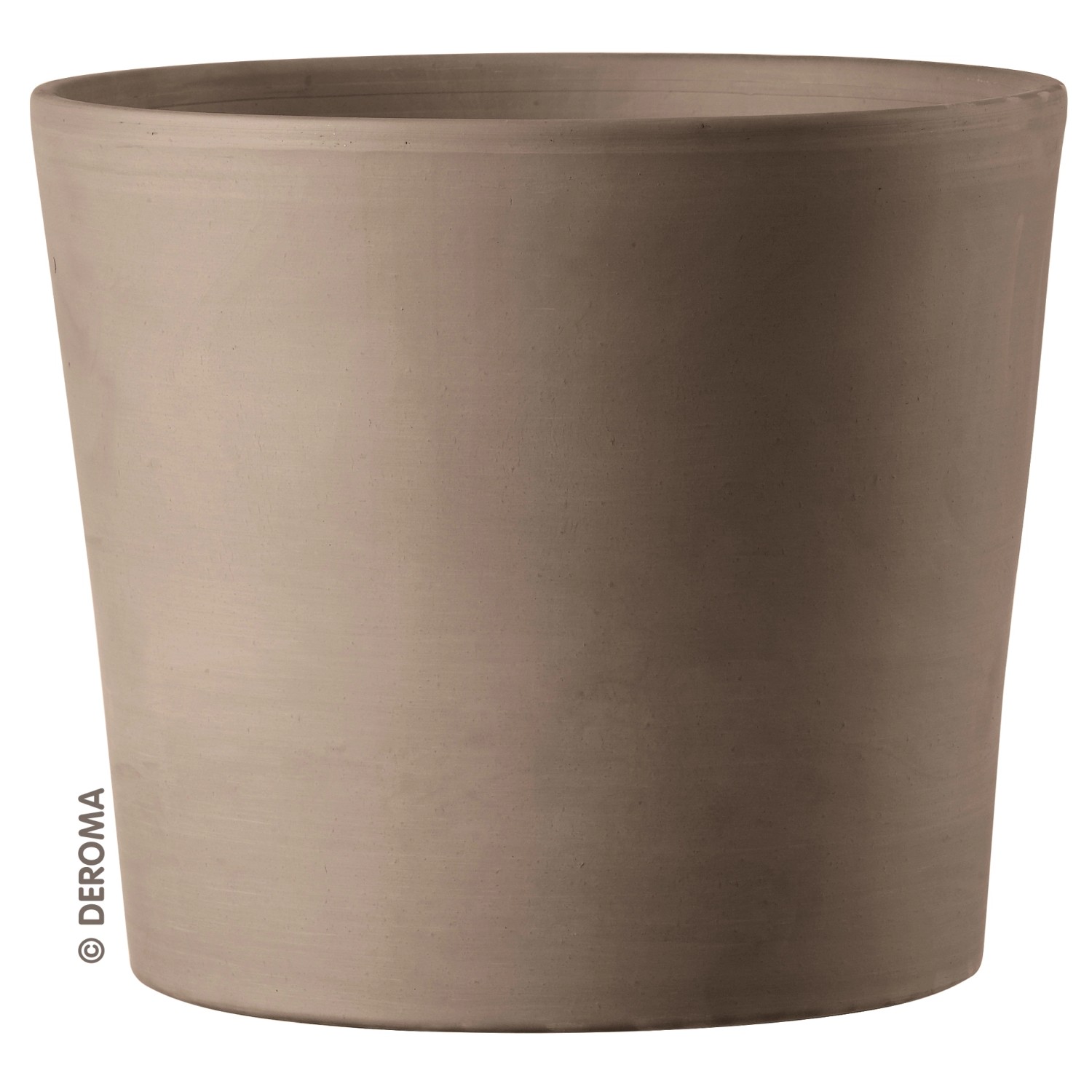 Deroma - Pot de fleurs rond Like Anthracite - 30 cm - Poterie, bac