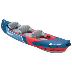 Sevylor Kajak Tahiti Plus, kayak gonflable pour 2 adultes et 1 enfant avec 3 sièges.