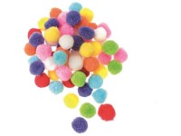Pompons-Mix Bunt 60 Stk.