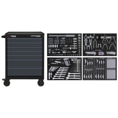 Kraftwerk Werkstattwagen LT700 Anthrazit 305-tlg.