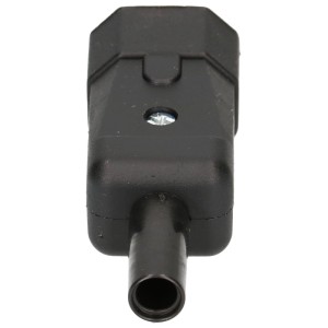 Connecteur d'appareil IEC320 C14 noir pour le raccordement d'appareils.