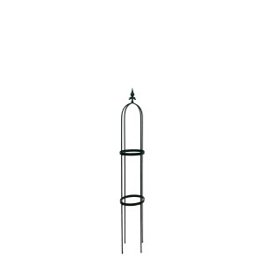 Montana-grüner Obelisk Oscar, 130 cm hoch, für Gartendekoration.