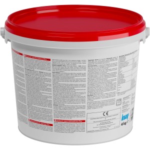 Seau de Knauf Rotband Flächenspachtel Plus, 4 kg, pour lisser murs et plafonds.