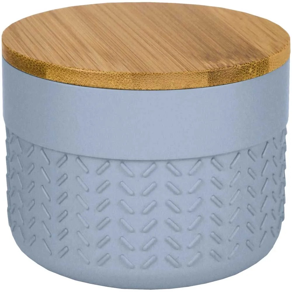 Kleine Wolke Dose Dash Bambus Natur / Polyresin Eisblau