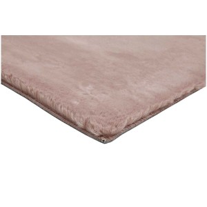 Gros plan du tapis Loano rose ancien, 60x120 cm, style moderne, surface douce.