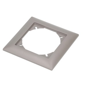 Cornice di copertura antracite Feller EdizioDue misura 1 per montaggio a incasso.
