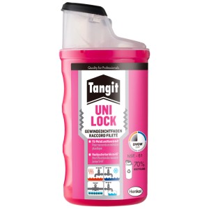 Tangit Uni-Lock filo sigillante per filetti, dispenser da 80 m, confezione rosa. Per raccordi filettati a tenuta.