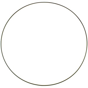 Cercle en métal noir, Ø 50 cm, idéal pour les loisirs créatifs et les attrape-rêves.