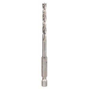 Punta per legno Bosch, 8mm, con attacco esagonale per foratura precisa.